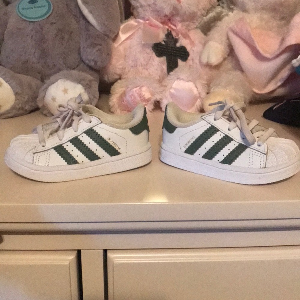 Toddler size 4 adidas sneakers...Hardly worn GC